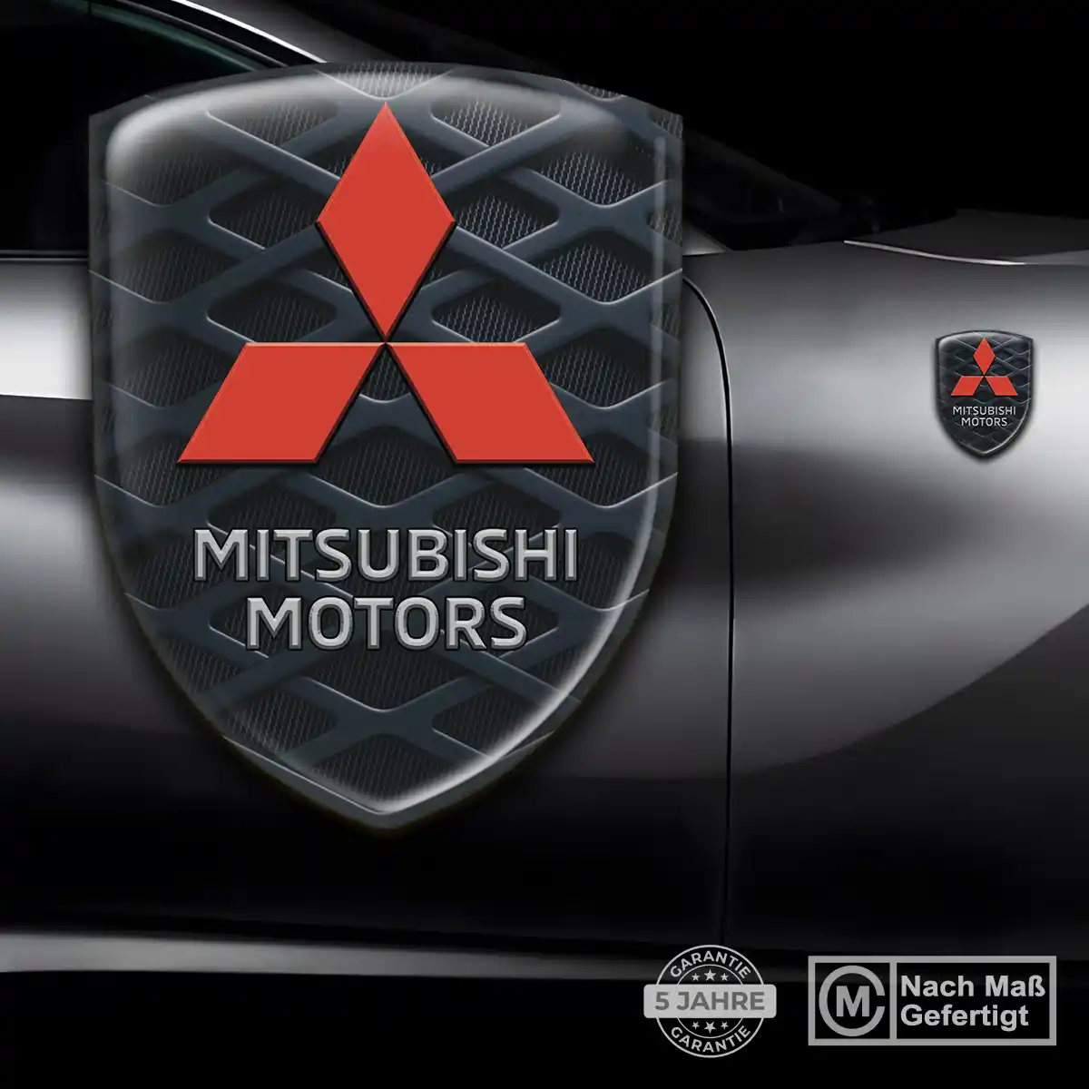 Mitsubishi Wappen Emblem Aufkleber Auto Hochwertiges Harz
