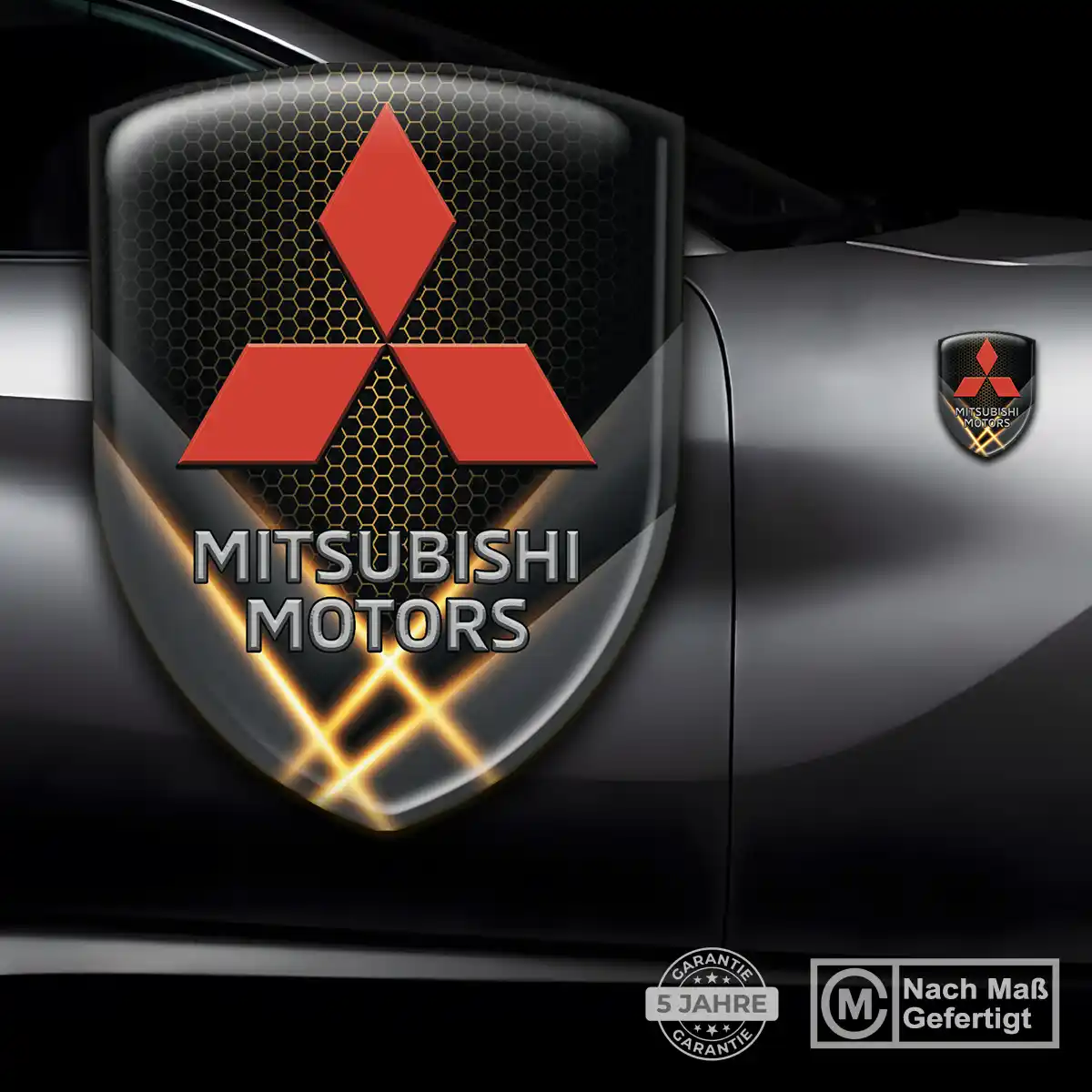 Mitsubishi Wappen Emblem Aufkleber Auto Premium-Edition