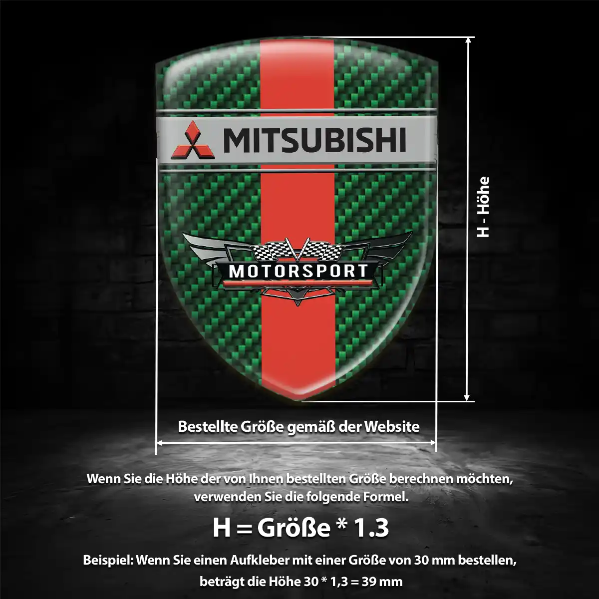 Mitsubishi Wappen Emblem Aufkleber Auto Stilvolles Design