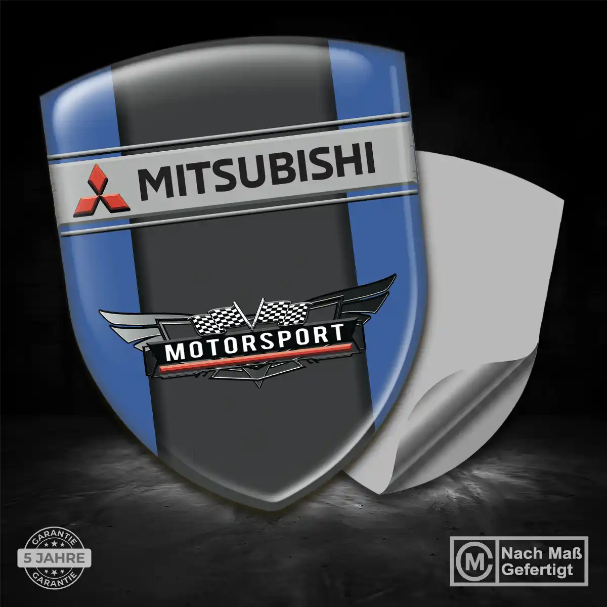 Mitsubishi Wappen Emblem Aufkleber Interieurdesign