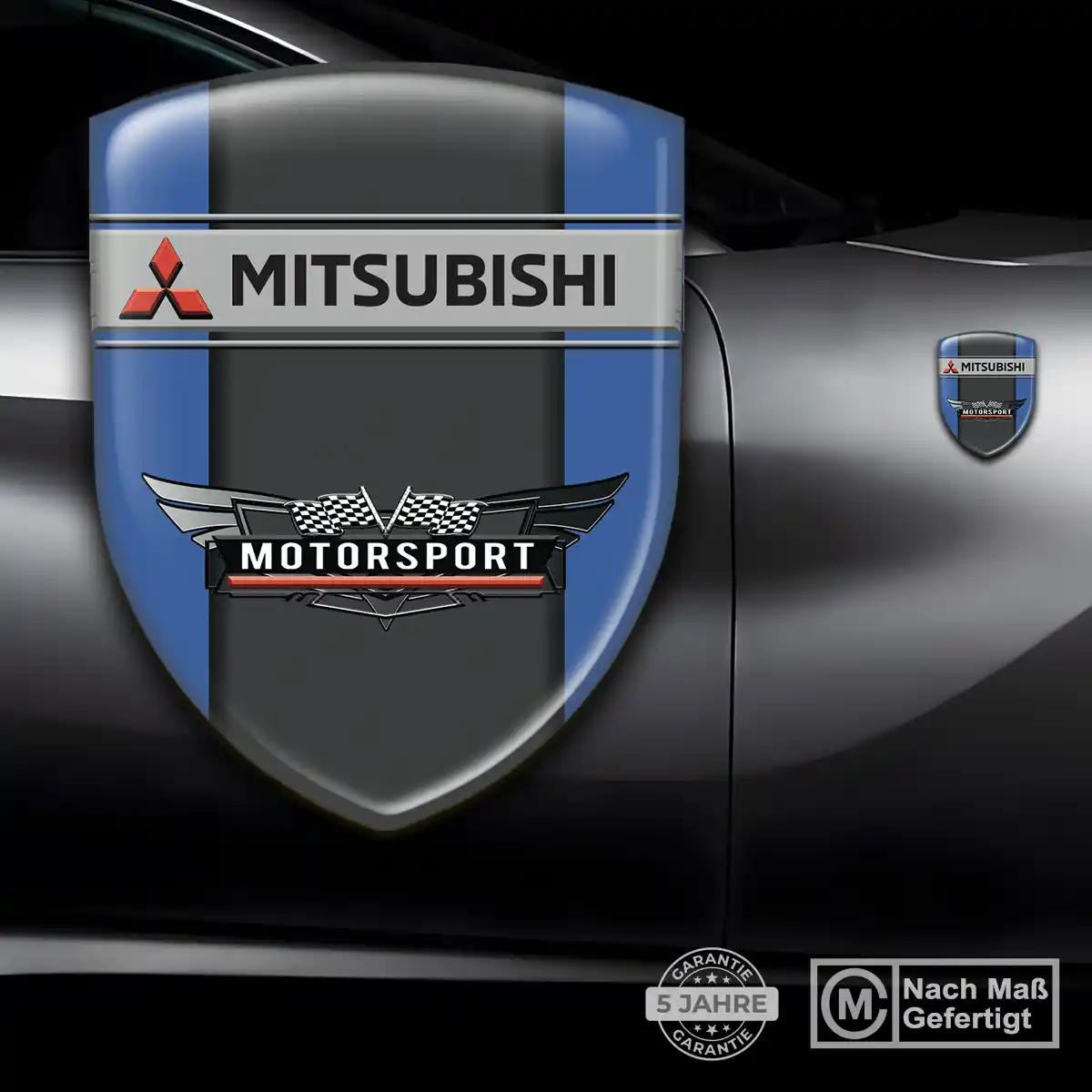 Mitsubishi Wappen Emblem Aufkleber Interieurdesign