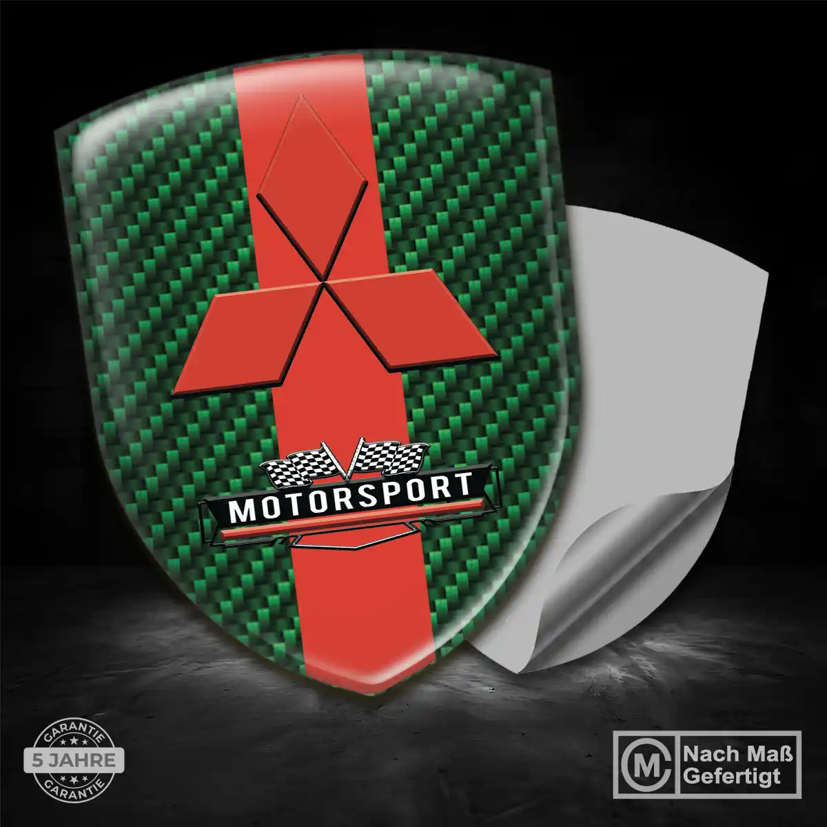 Mitsubishi Wappen Emblem Aufkleber Limitierte Auflage