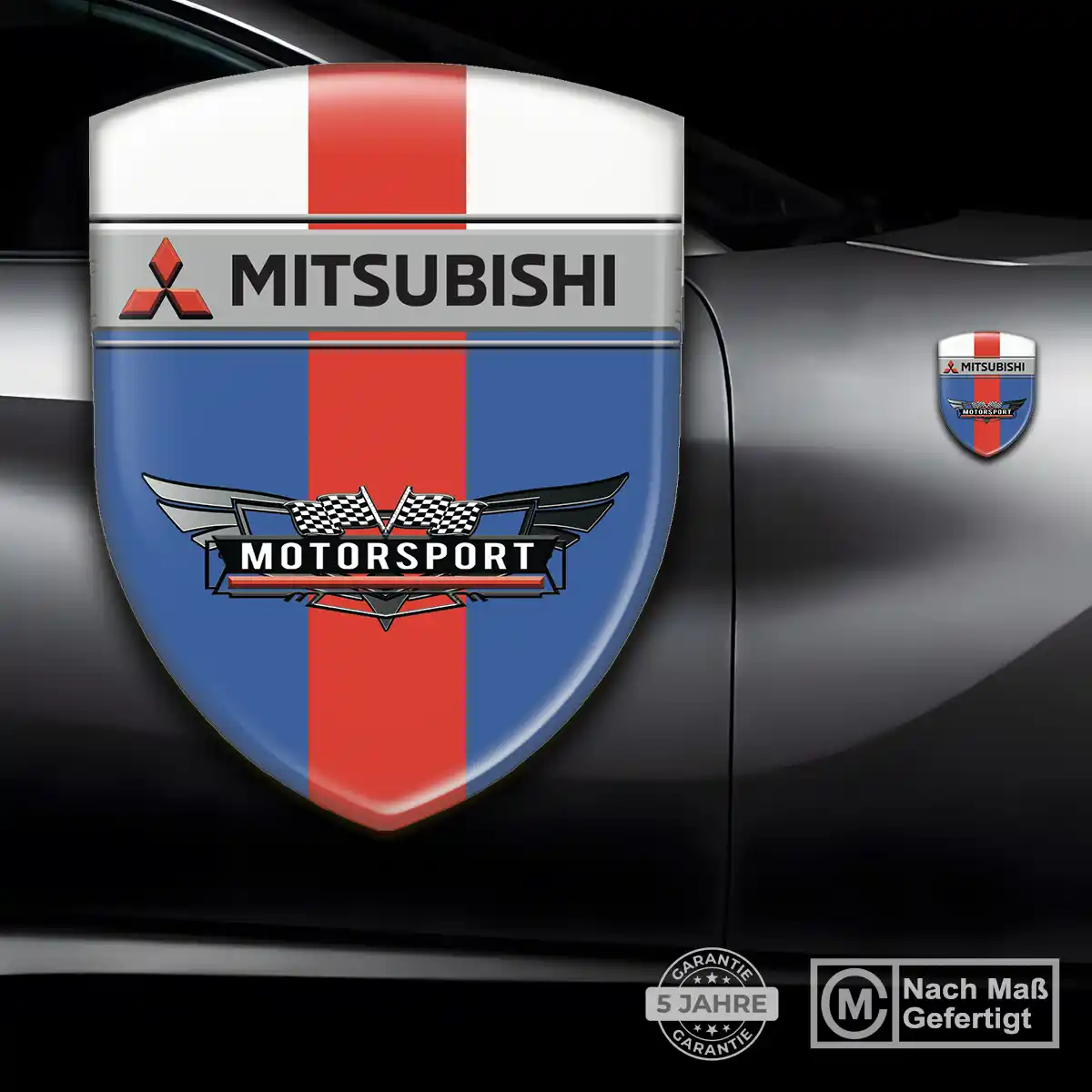 Mitsubishi Wappen Emblem Aufkleber Luxus-Edition