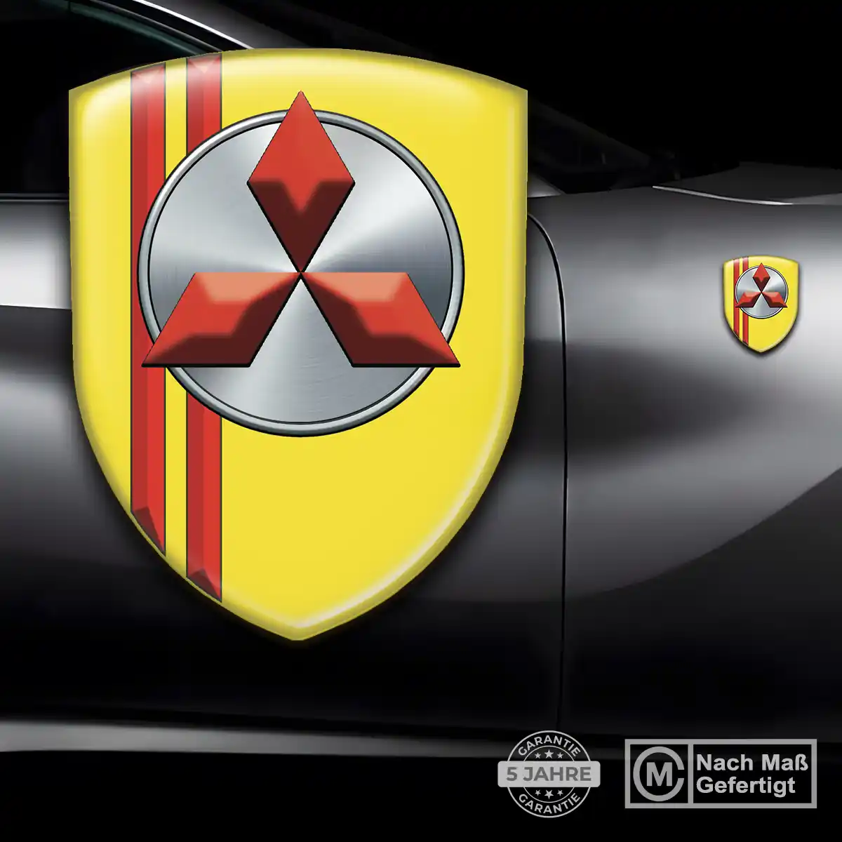 Mitsubishi Wappen Emblem Aufkleber Stilvolles Design