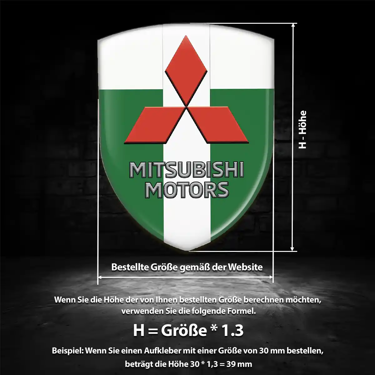 Mitsubishi Wappen Emblem Auto Luxus-Edition