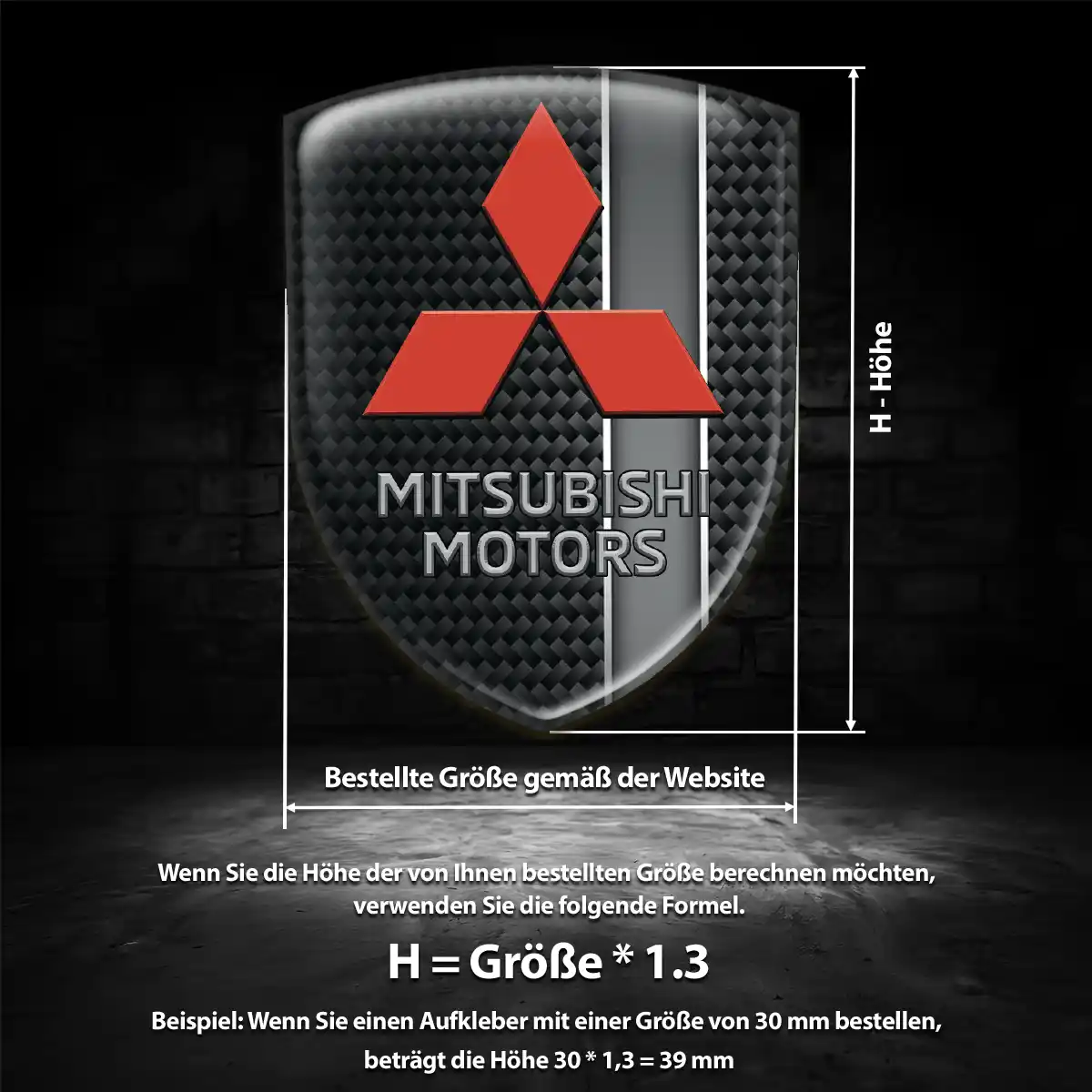 Mitsubishi Wappen Emblem Auto Stilvolles Design
