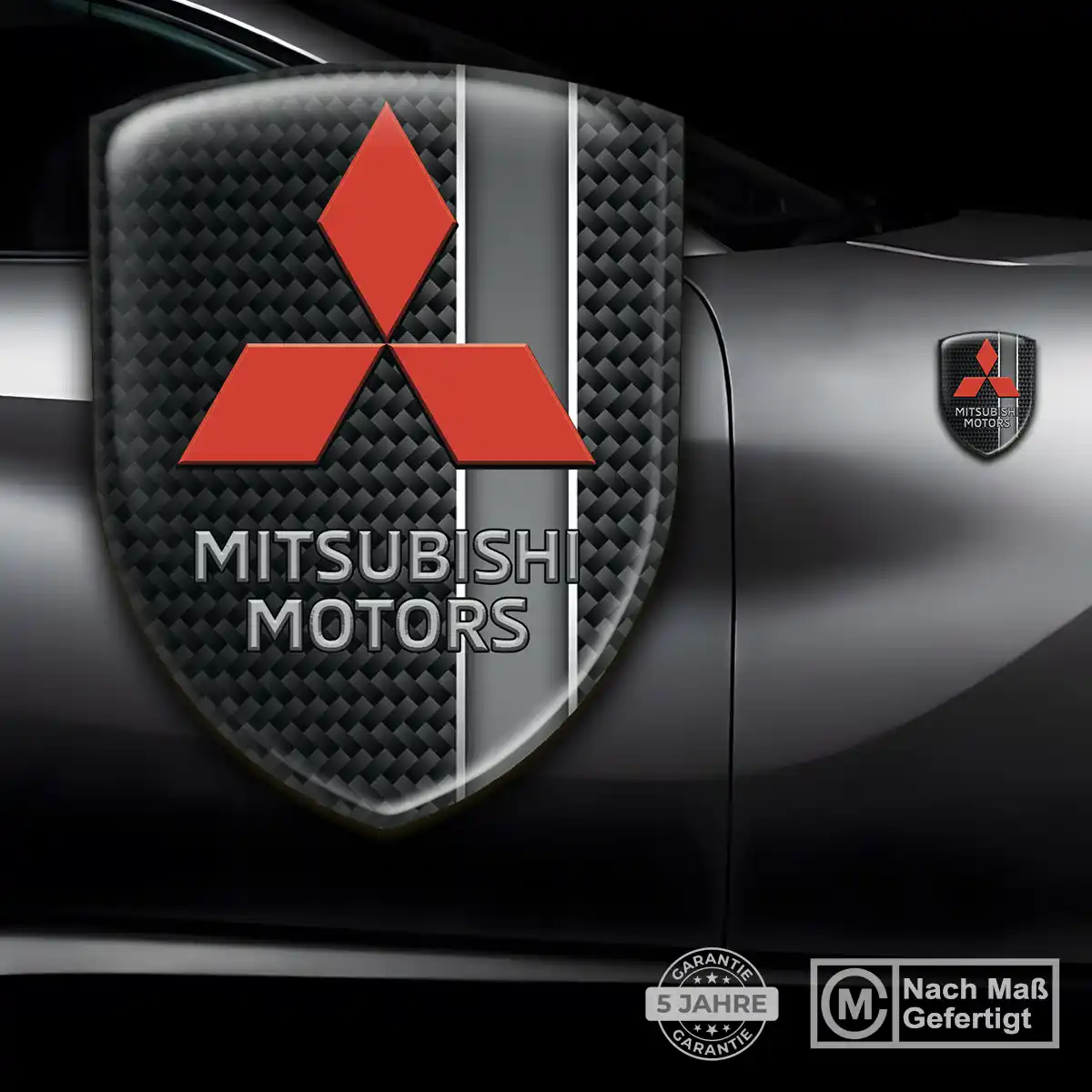 Mitsubishi Wappen Emblem Auto Stilvolles Design
