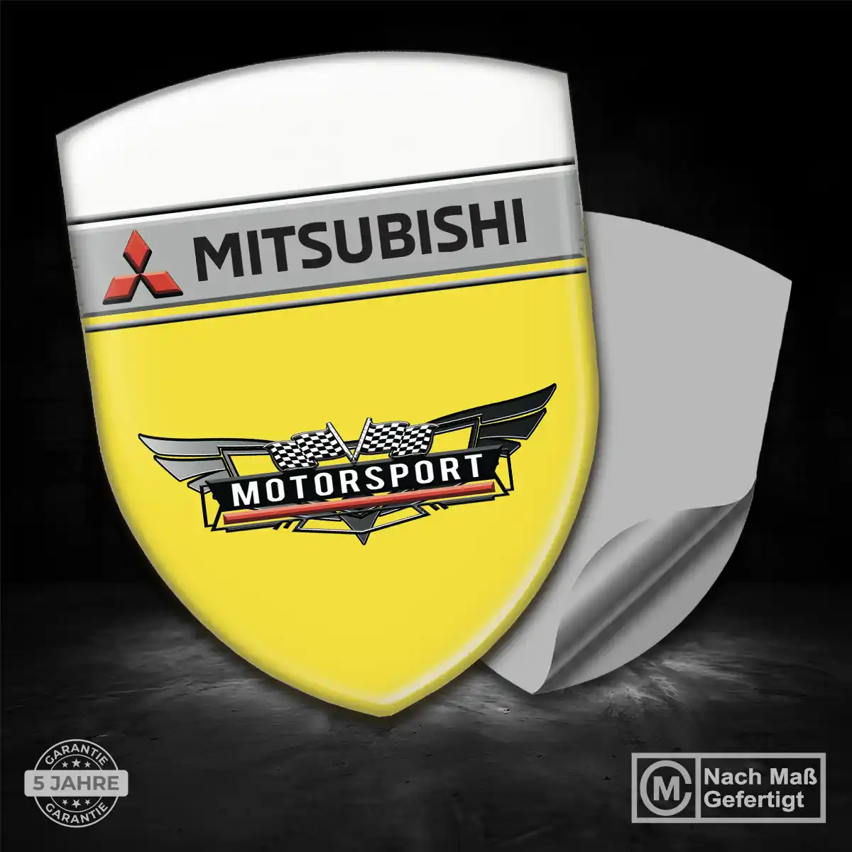 Mitsubishi Wappen Emblem Interieurdesign