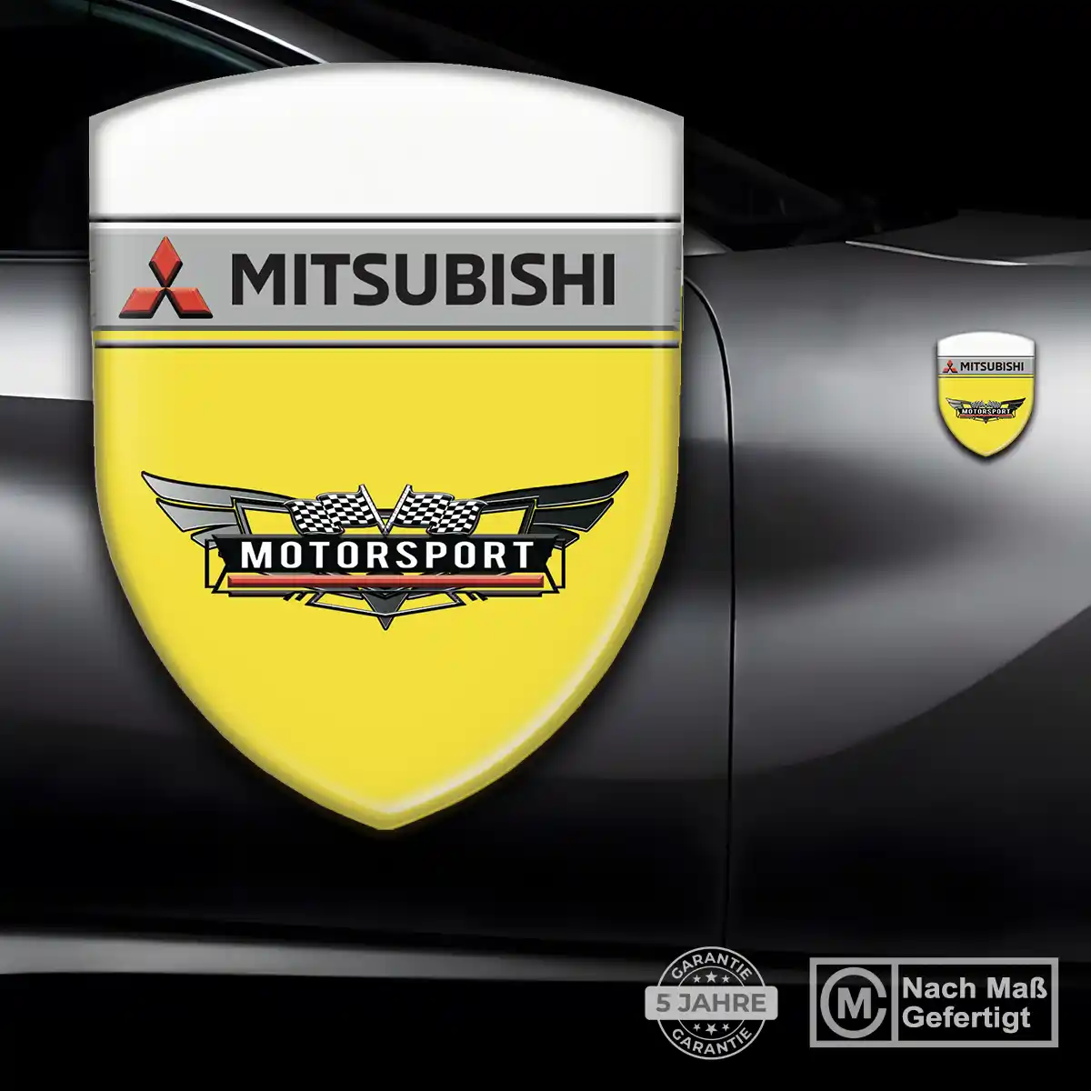 Mitsubishi Wappen Emblem Interieurdesign