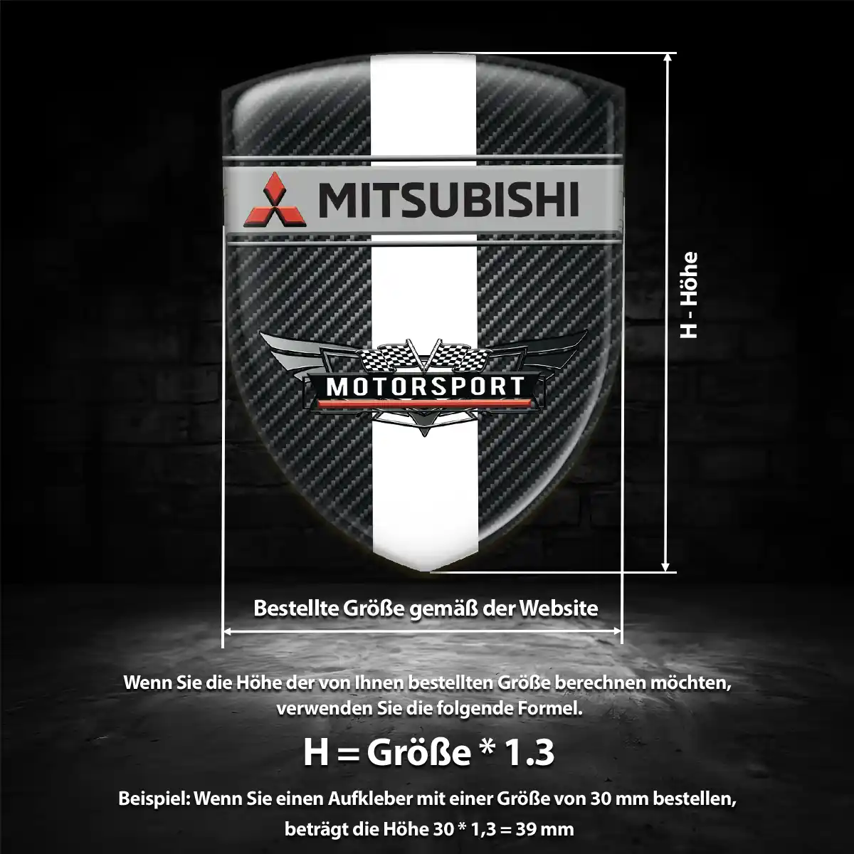 Mitsubishi Wappen Emblem Limitierte Auflage