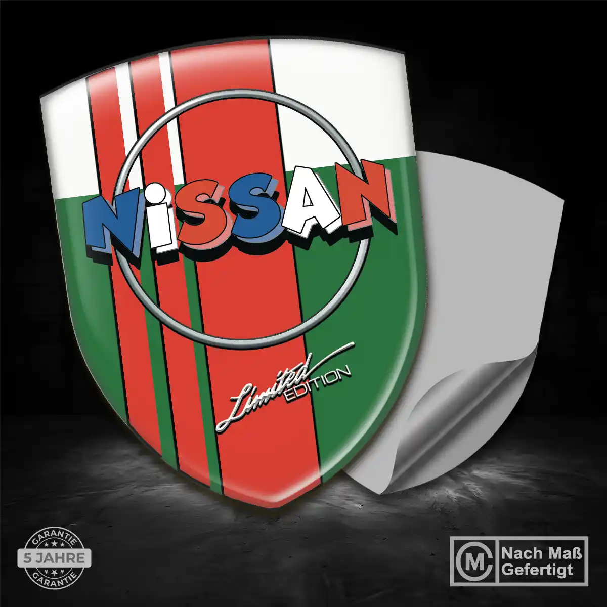 Nissan 3D Gel Aufkleber Anspruchsvolles Design