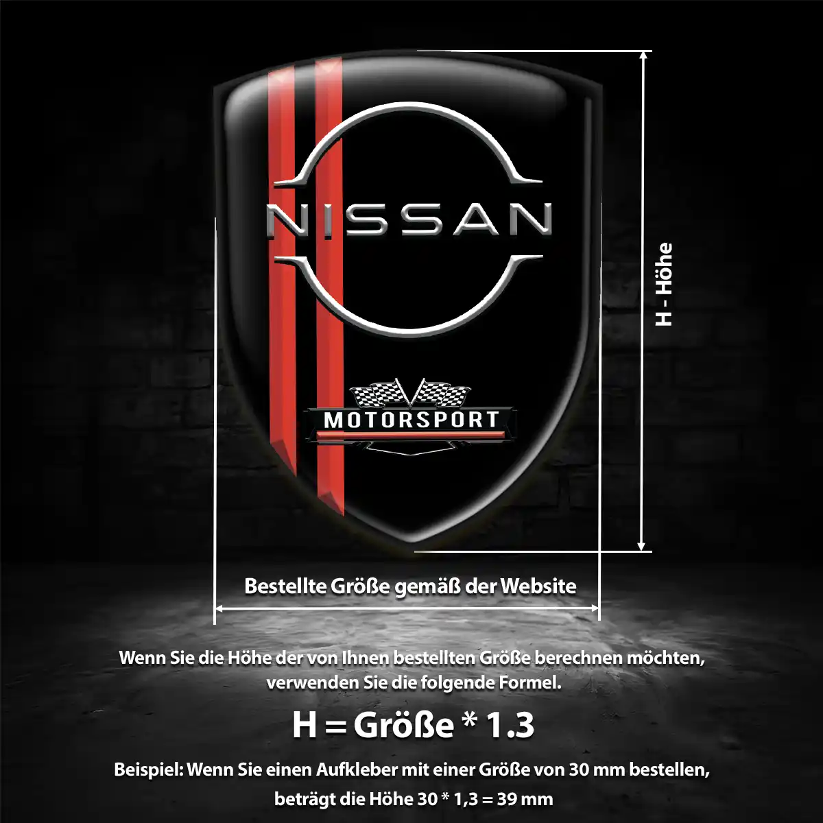 Nissan 3D Gel Aufkleber Auto Ausdrucksstarkes Design