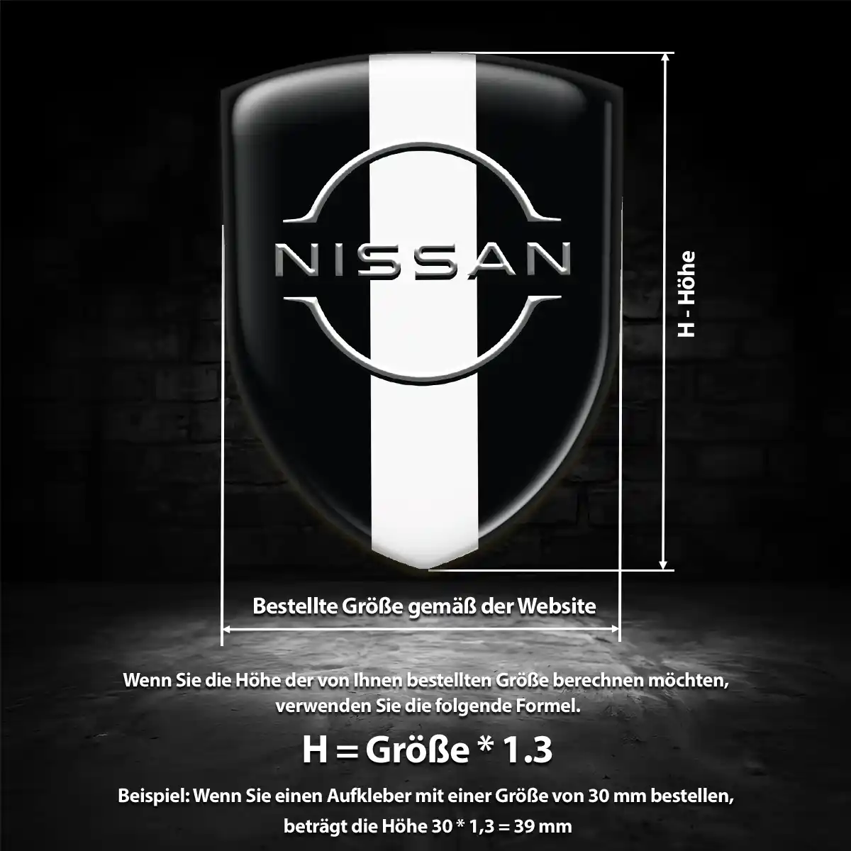 Nissan 3D Gel Aufkleber Auto Limitierte Auflage