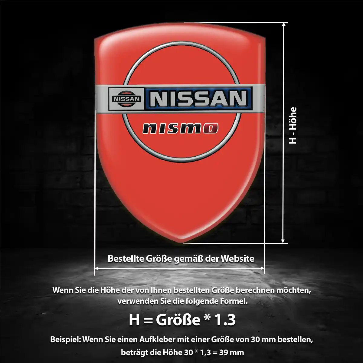 Nissan 3D Gel Aufkleber Auto Luxus-Edition