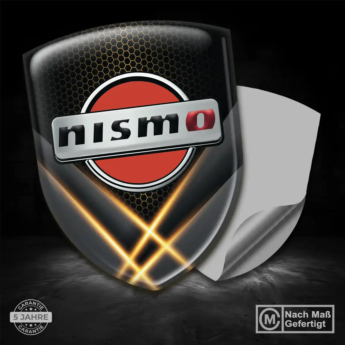 Nissan 3D Gel Aufkleber Edles Design