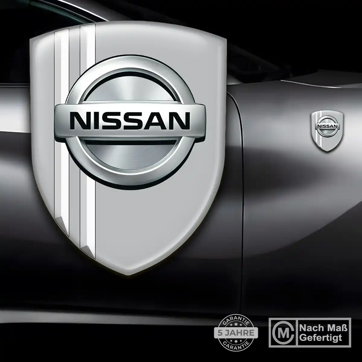 Nissan 3D Gel Aufkleber Elegantes Design