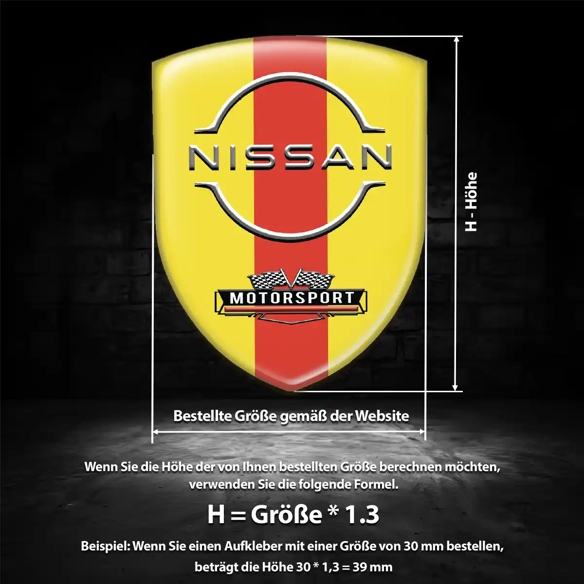 Nissan 3D Gel Aufkleber Emblem Ausdrucksstarkes Design