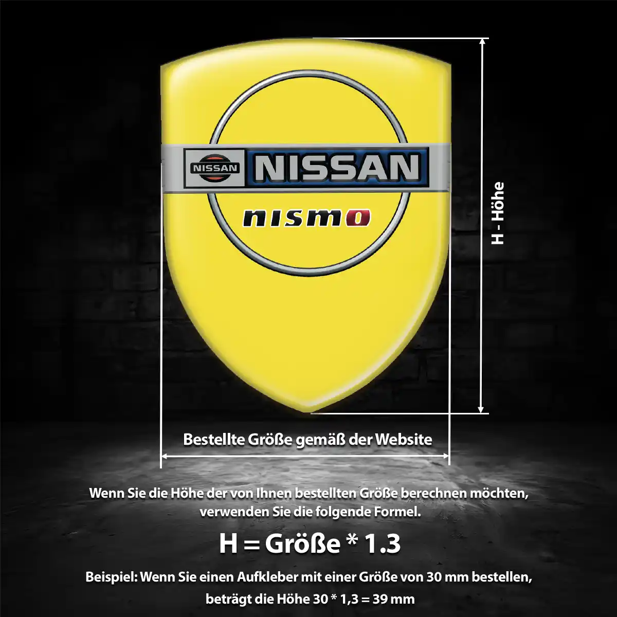 Nissan 3D Gel Aufkleber Emblem Auto Elegantes Design