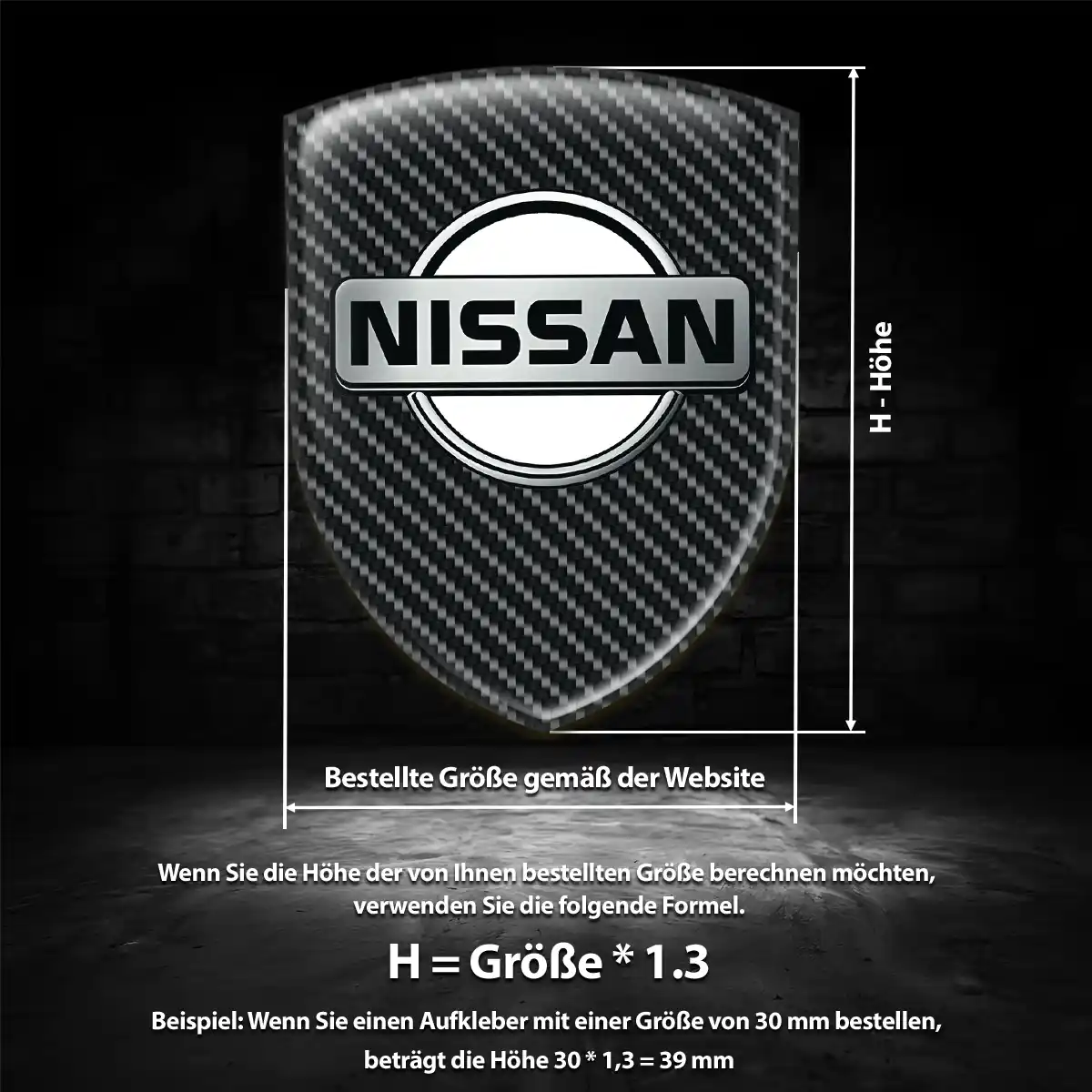 Nissan 3D Gel Aufkleber Emblem Auto Erstklassige Qualität