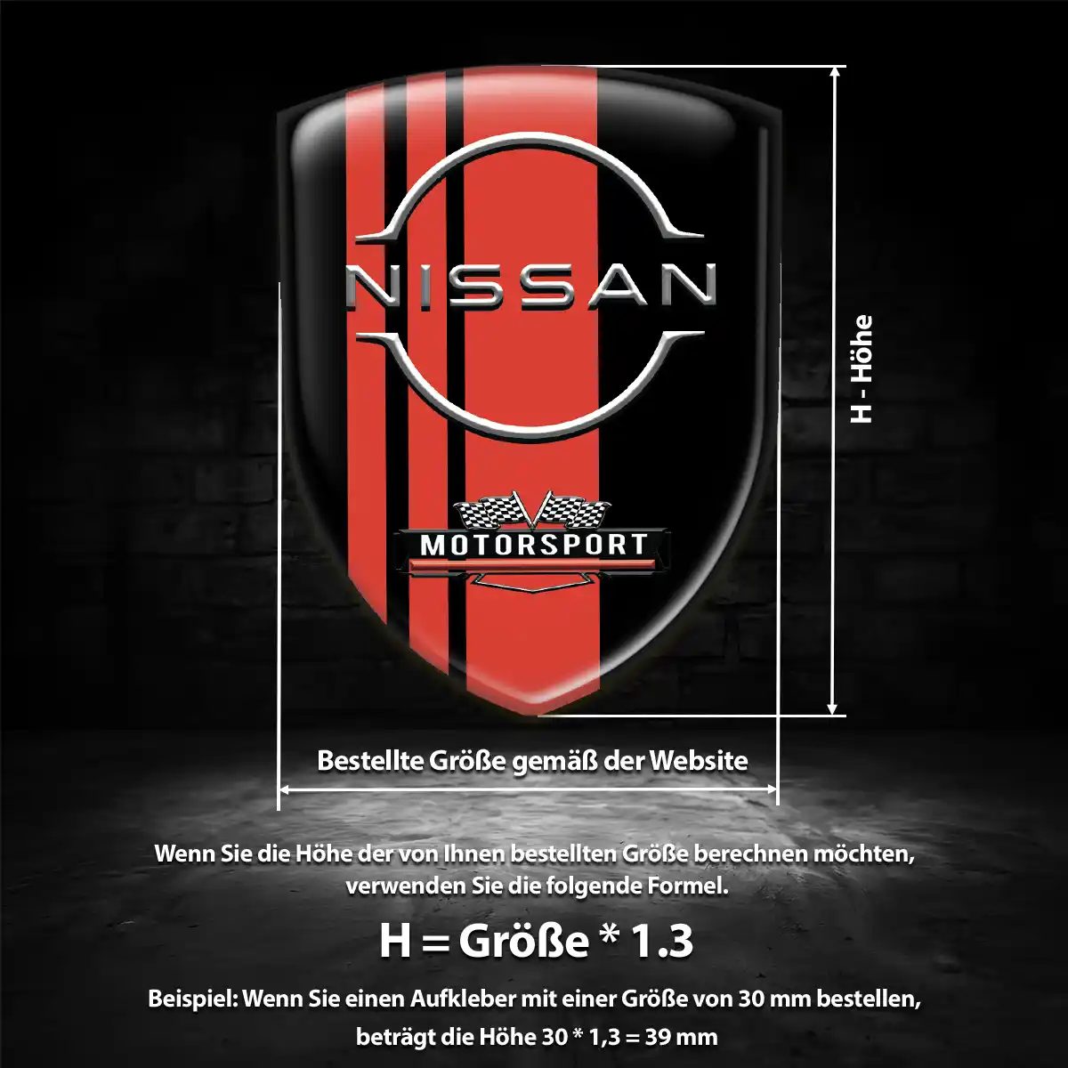 Nissan 3D Gel Aufkleber Emblem Auto Luxus-Edition