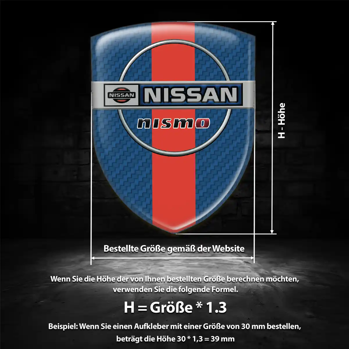 Nissan 3D Gel Aufkleber Emblem Auto Modernes Design