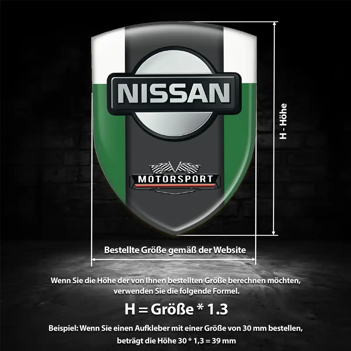 Nissan 3D Gel Aufkleber Emblem Auto Premium-Edition