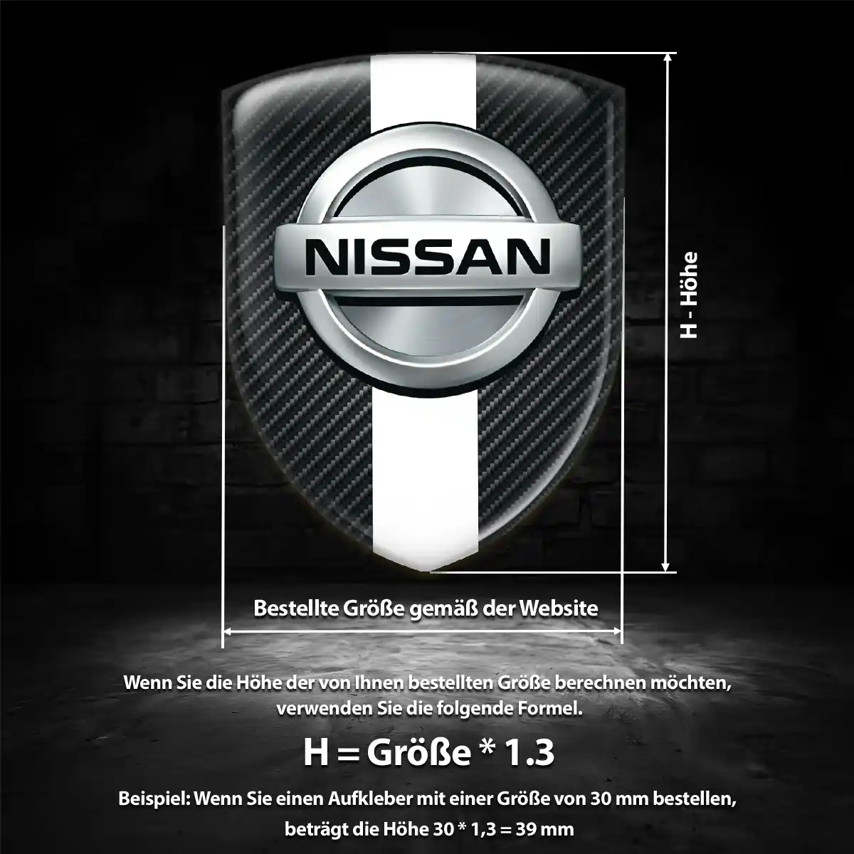 Nissan 3D Gel Aufkleber Emblem Auto Stilvolles Design