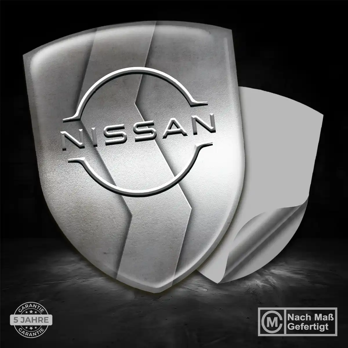 Nissan 3D Gel Aufkleber Emblem Elegantes Design