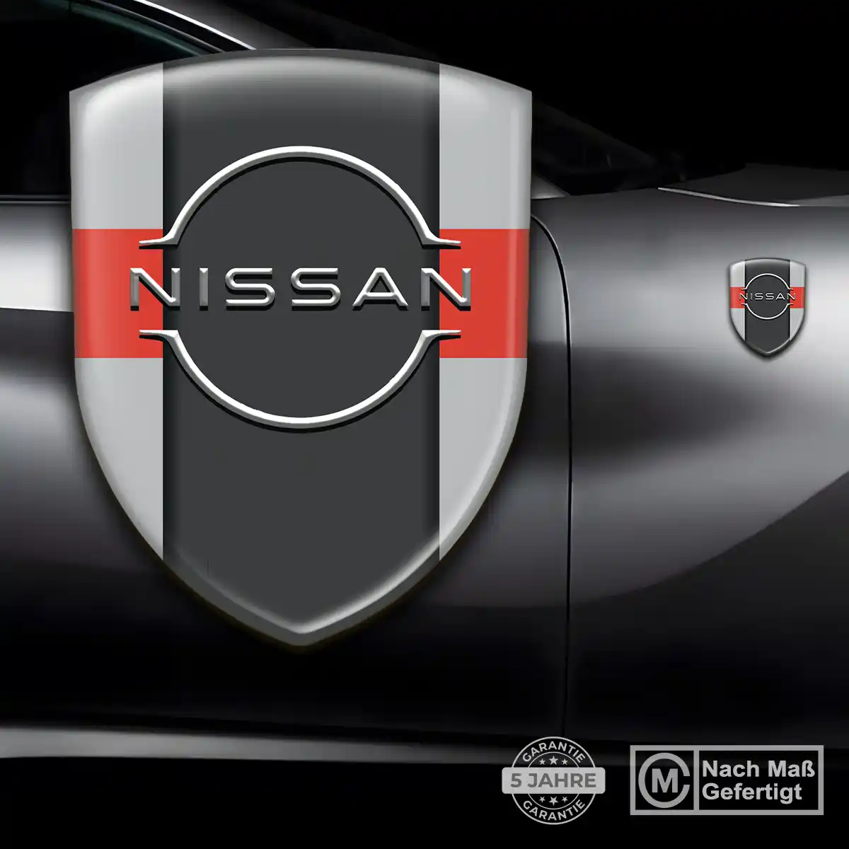 Nissan 3D Gel Aufkleber Emblem Erstklassige Qualität