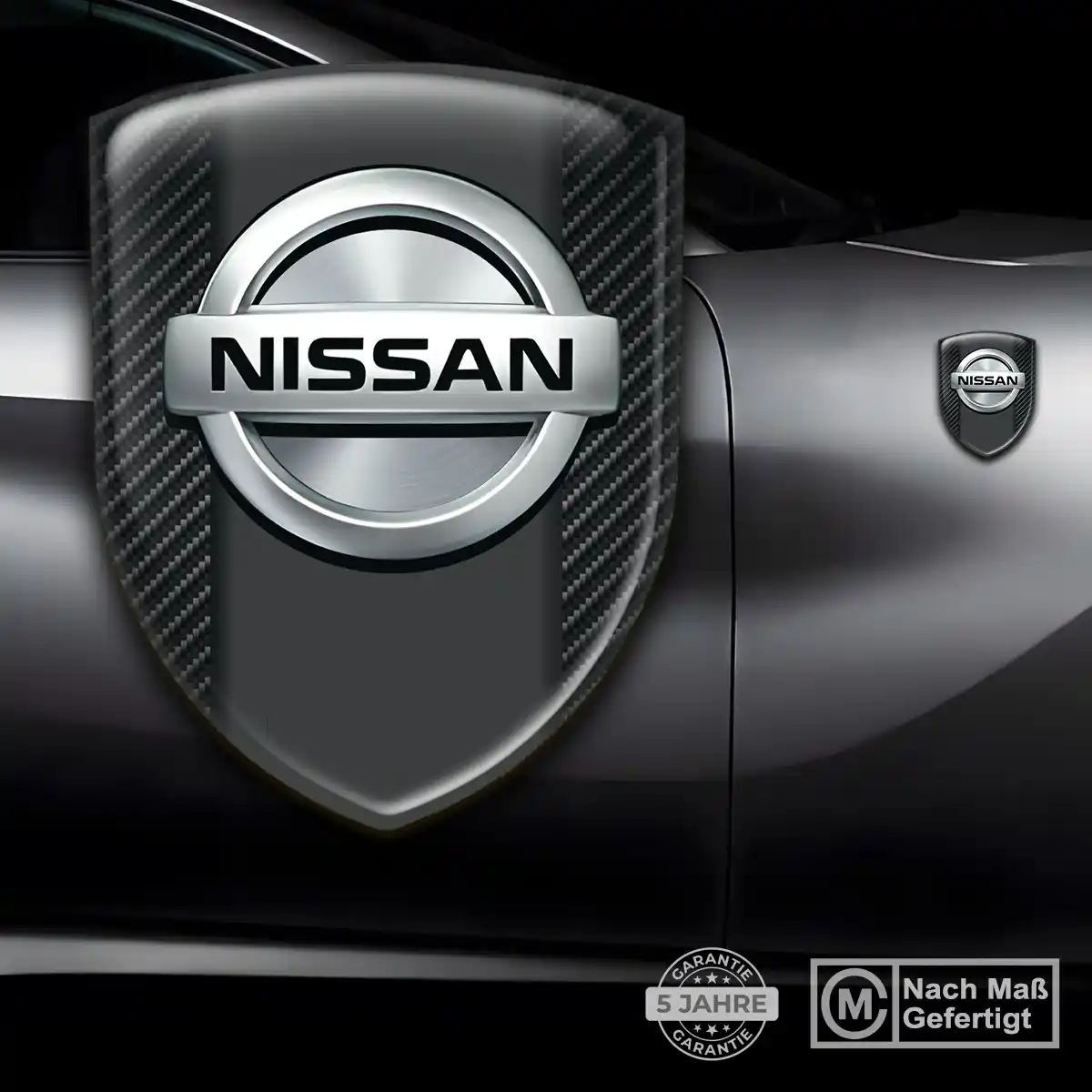 Nissan 3D Gel Aufkleber Emblem Exterieurdesign