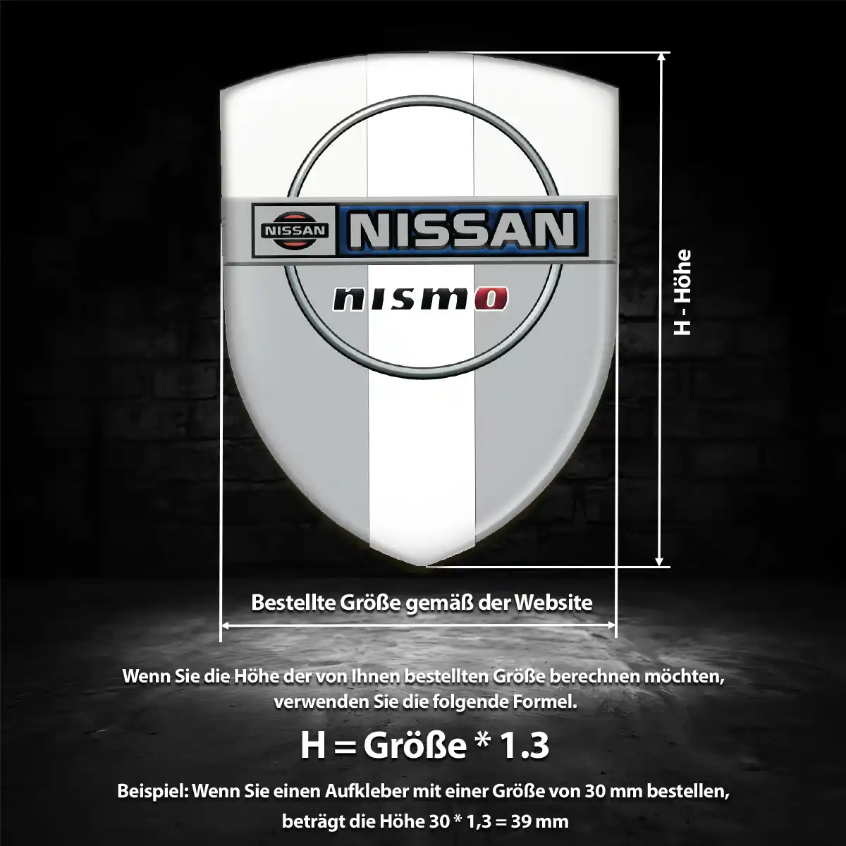 Nissan 3D Gel Aufkleber Emblem Hohe Qualität