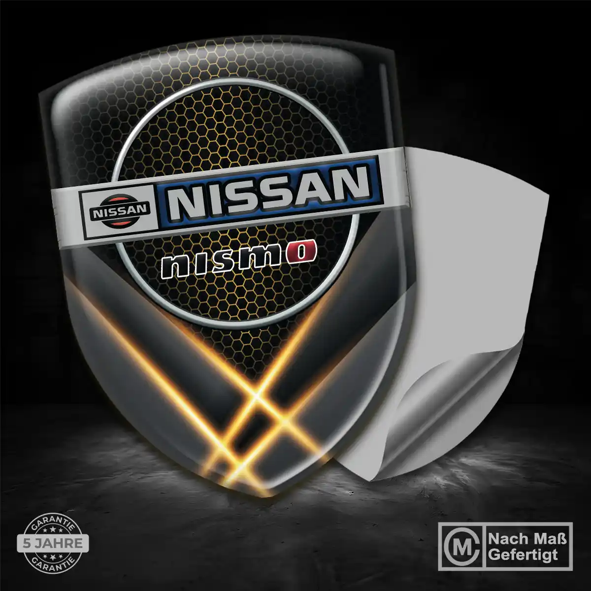 Nissan 3D Gel Aufkleber Emblem Interieurdesign