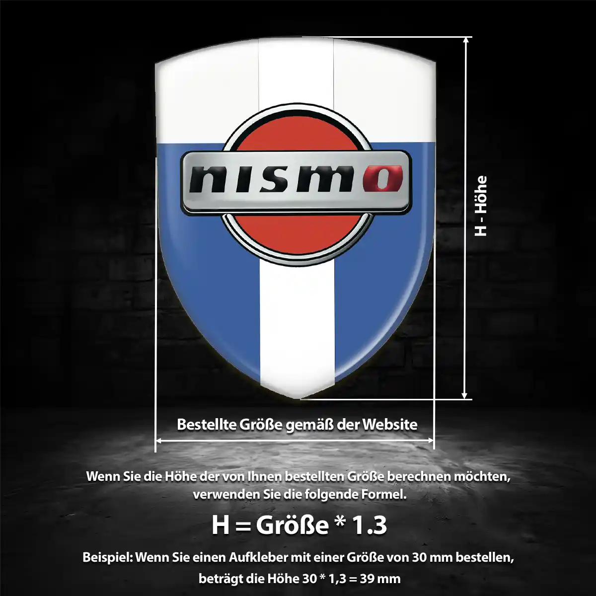 Nissan 3D Gel Aufkleber Emblem Limitierte Auflage