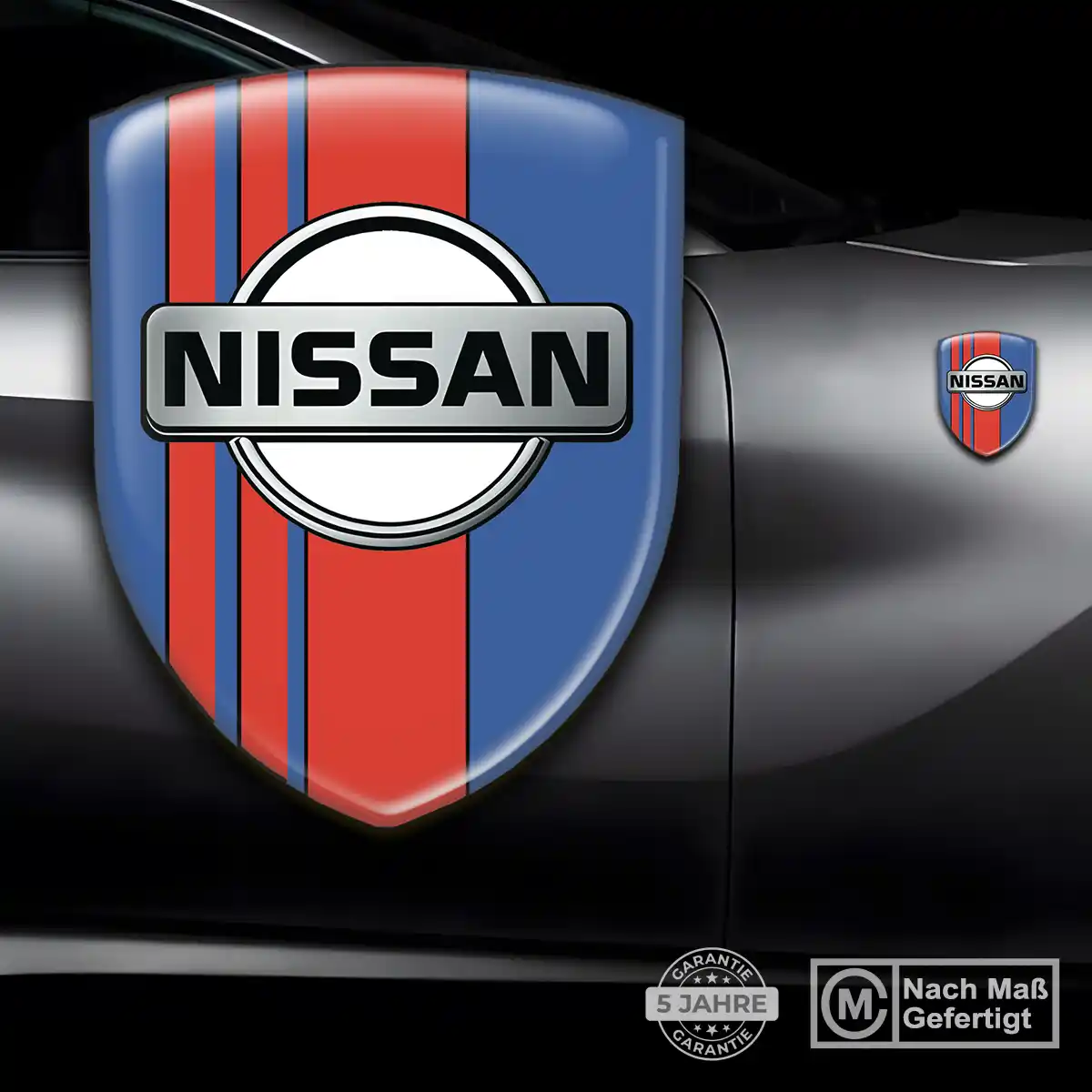 Nissan 3D Gel Aufkleber Emblem Premium-Edition