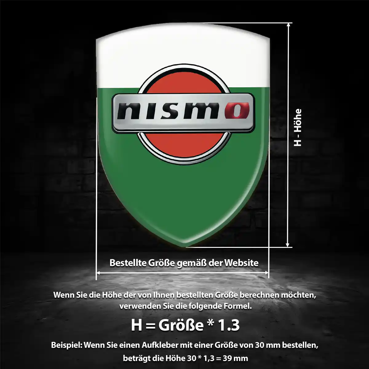 Nissan 3D Gel Aufkleber Emblem Premiumqualität
