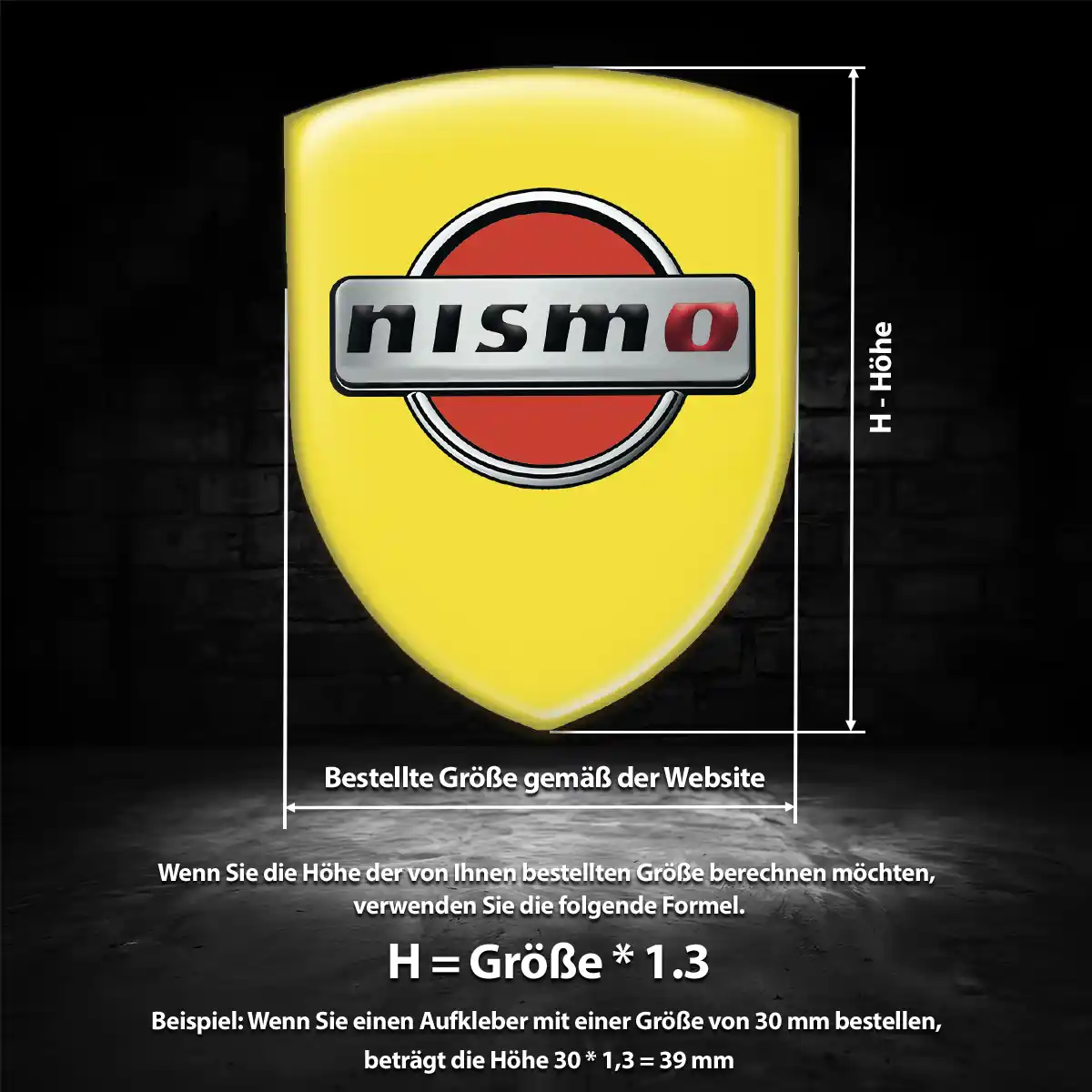 Nissan 3D Gel Aufkleber Emblem Tuningfahrzeug