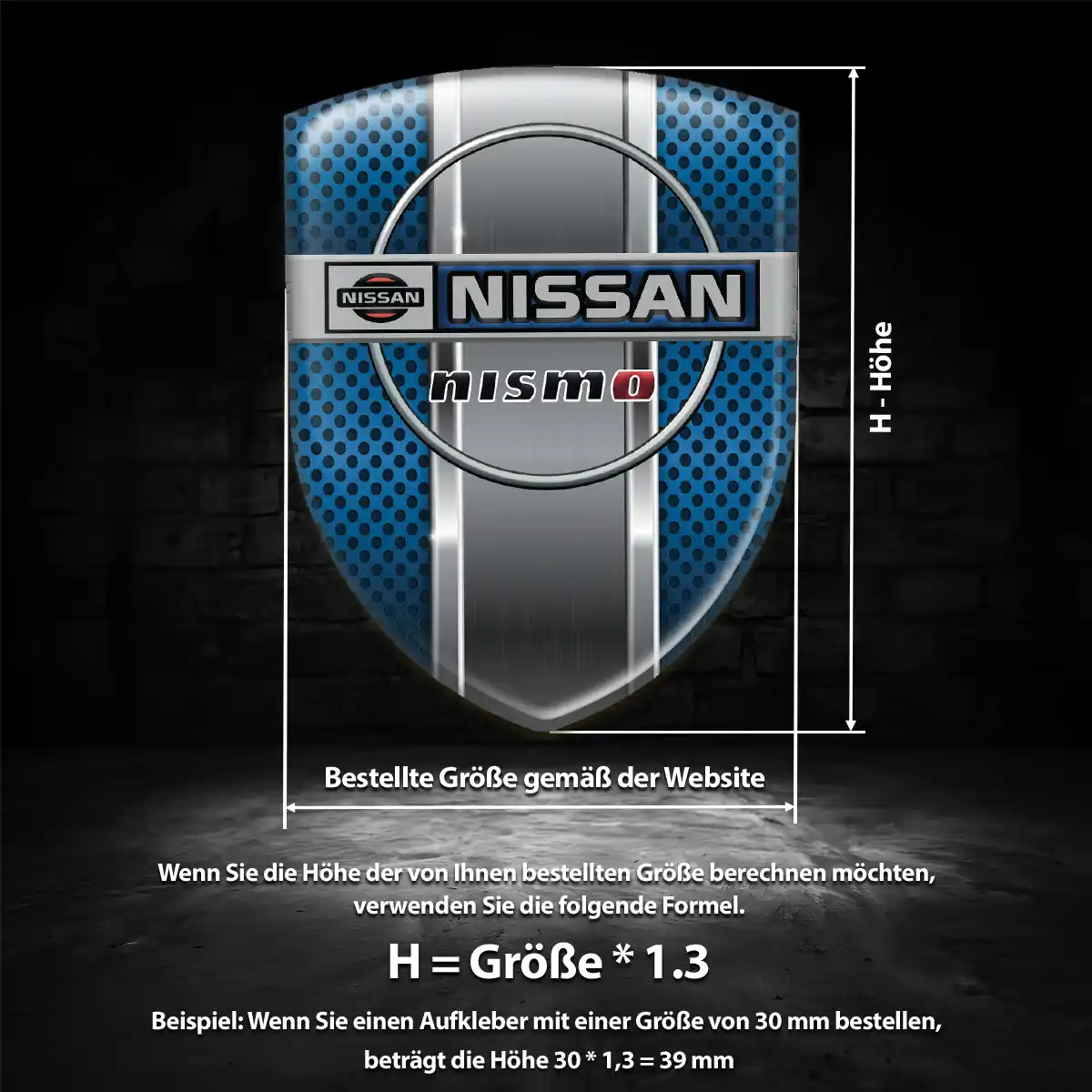 Nissan 3D Gel Aufkleber Embleme Ausdrucksstarkes Design