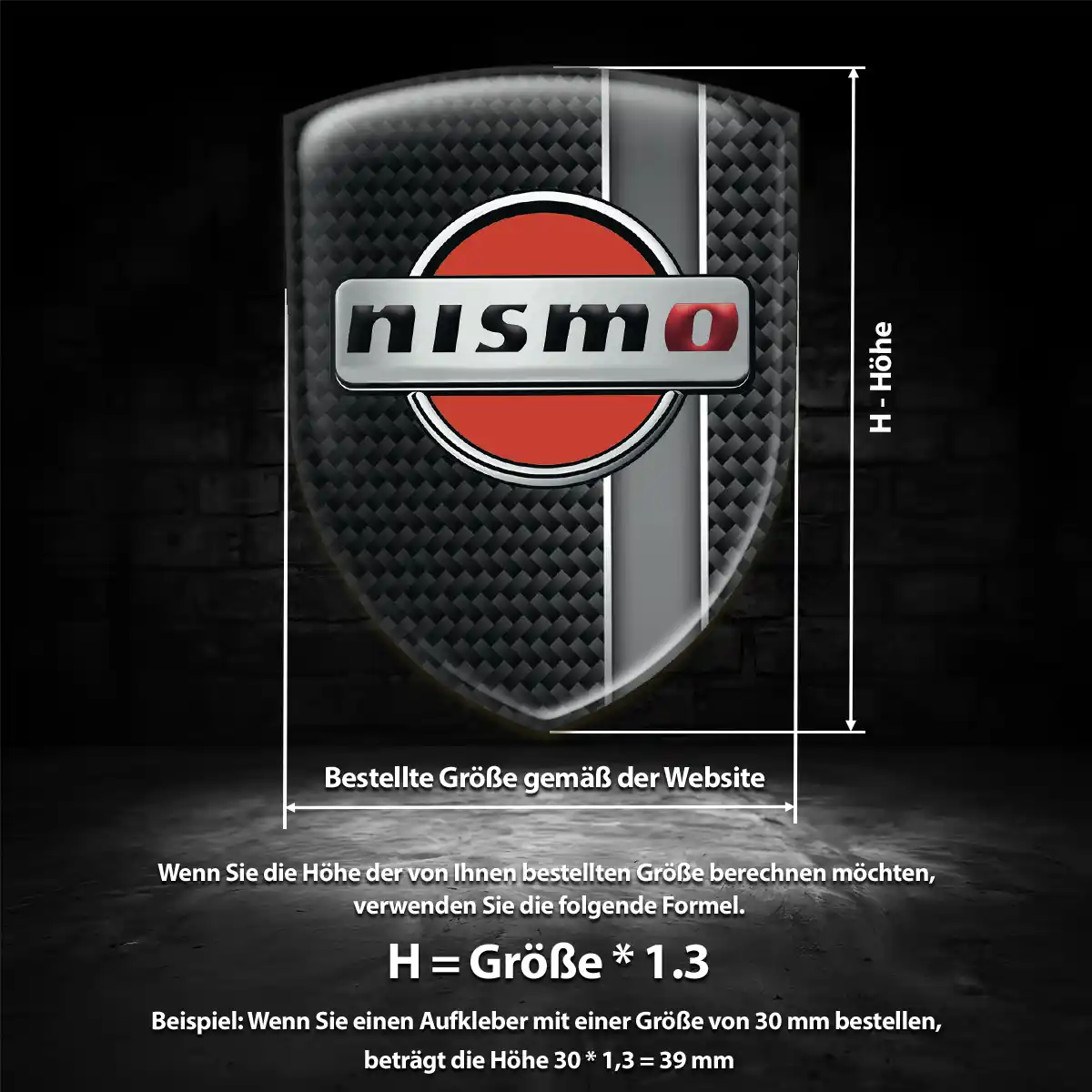 Nissan 3D Gel Aufkleber Embleme Auto Edles Design