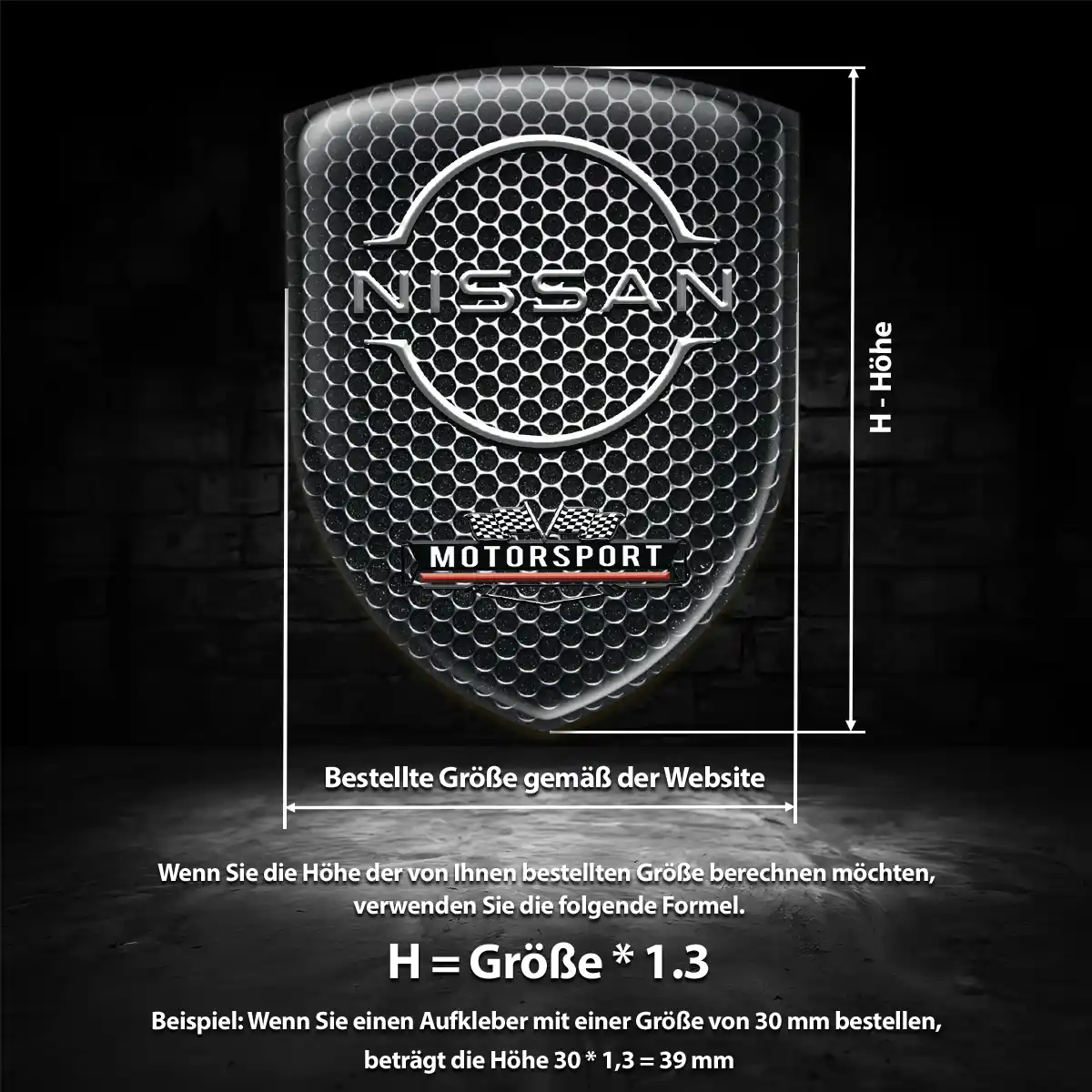 Nissan 3D Gel Aufkleber Embleme Auto Exterieurdesign