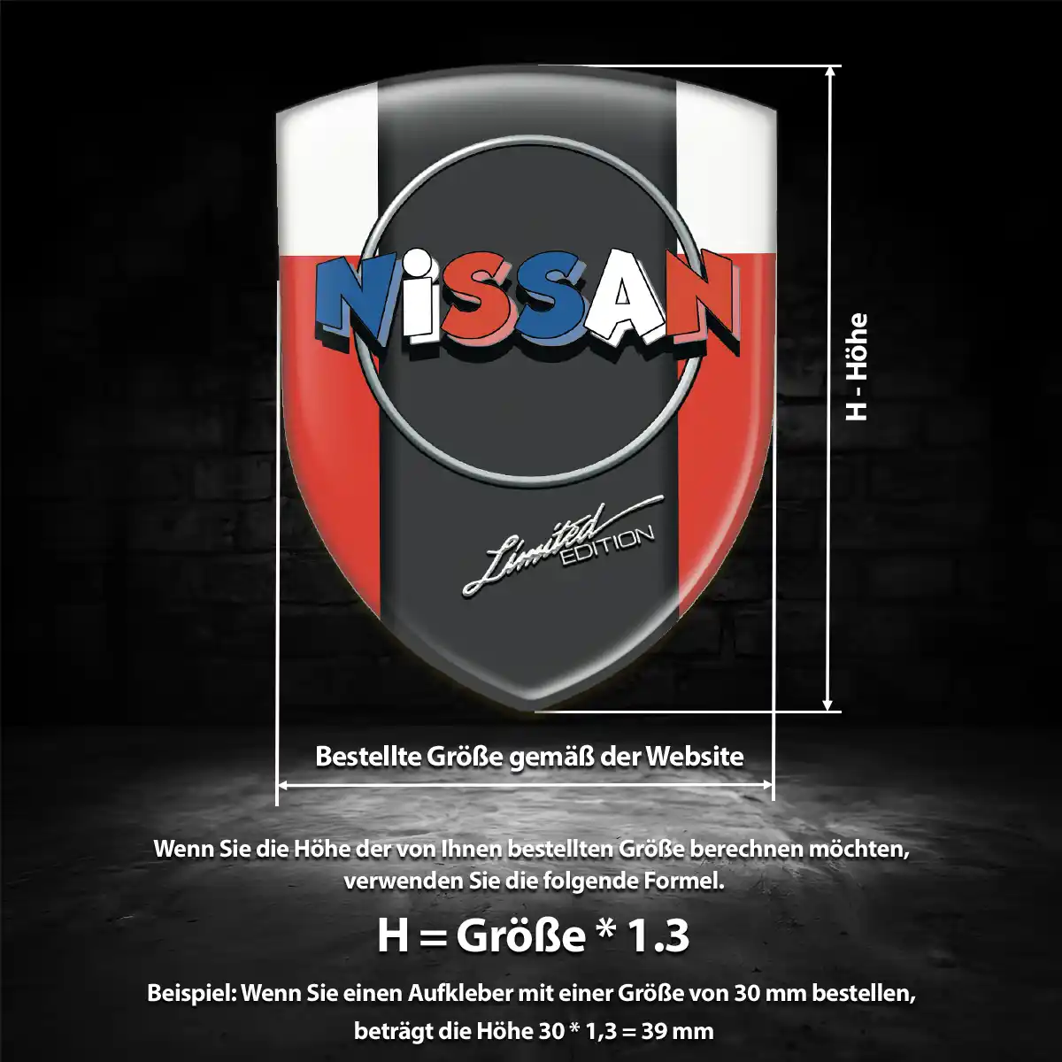 Nissan 3D Gel Aufkleber Embleme Auto Höchste Qualität