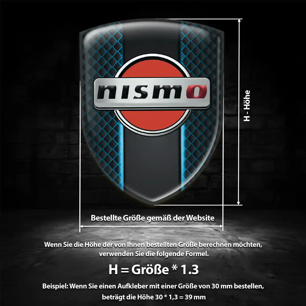 Nissan 3D Gel Aufkleber Embleme Auto Interieurdesign