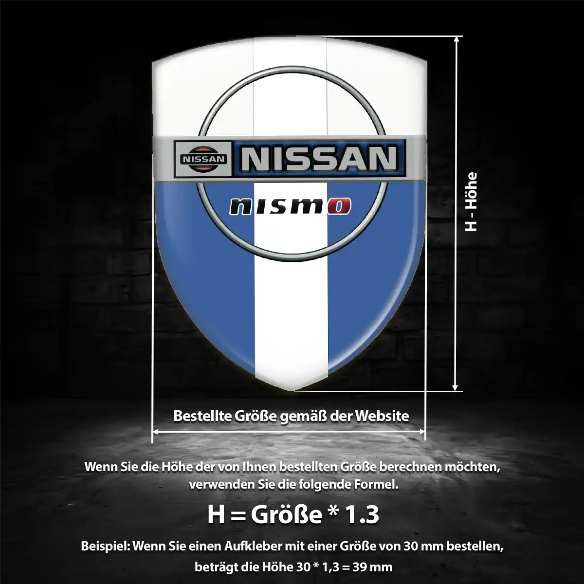 Nissan 3D Gel Aufkleber Embleme Auto Luxus-Edition