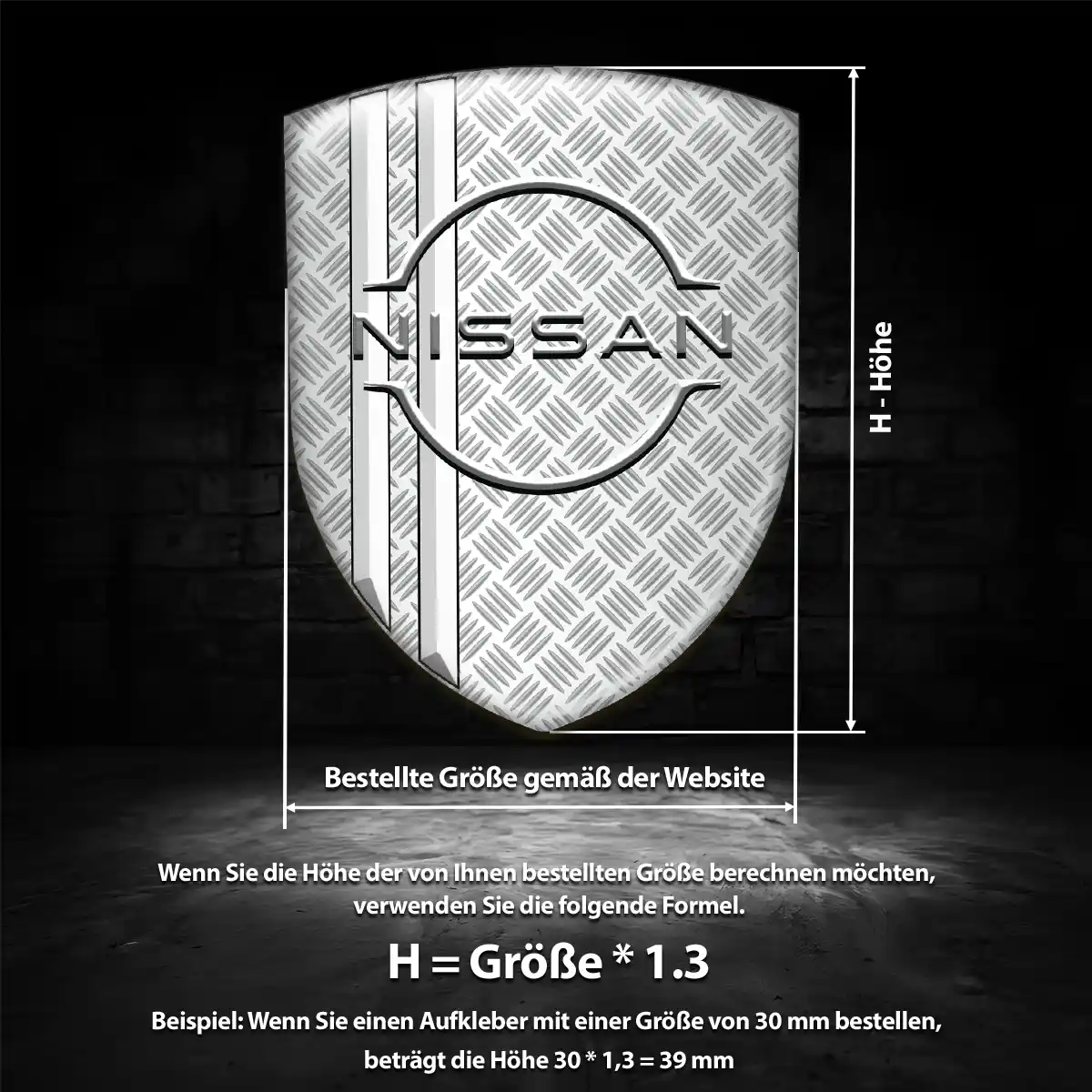 Nissan 3D Gel Aufkleber Embleme Auto Markenedition