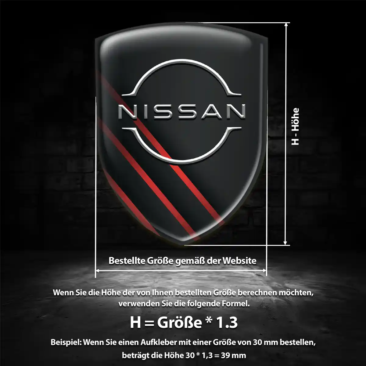 Nissan 3D Gel Aufkleber Embleme Auto Modernes Design