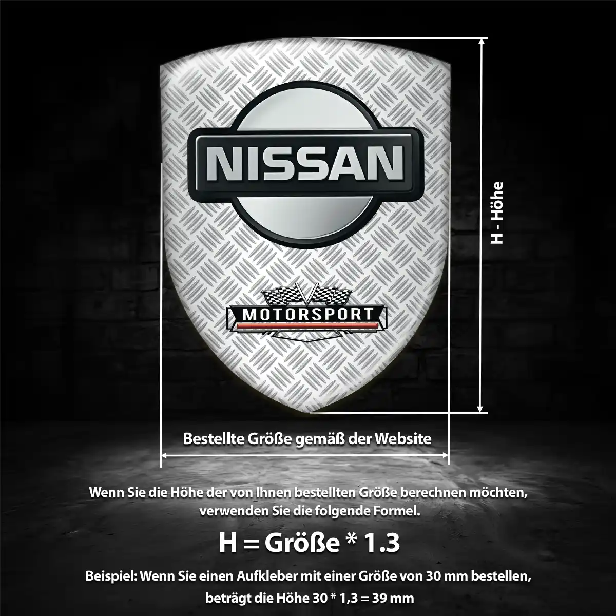Nissan 3D Gel Aufkleber Embleme Auto Premium-Edition