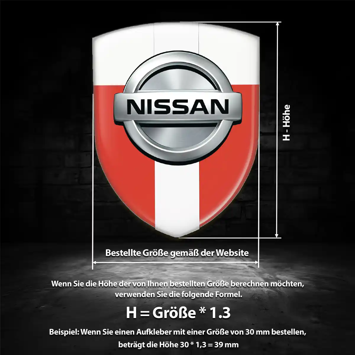 Nissan 3D Gel Aufkleber Embleme Auto Premiumqualität