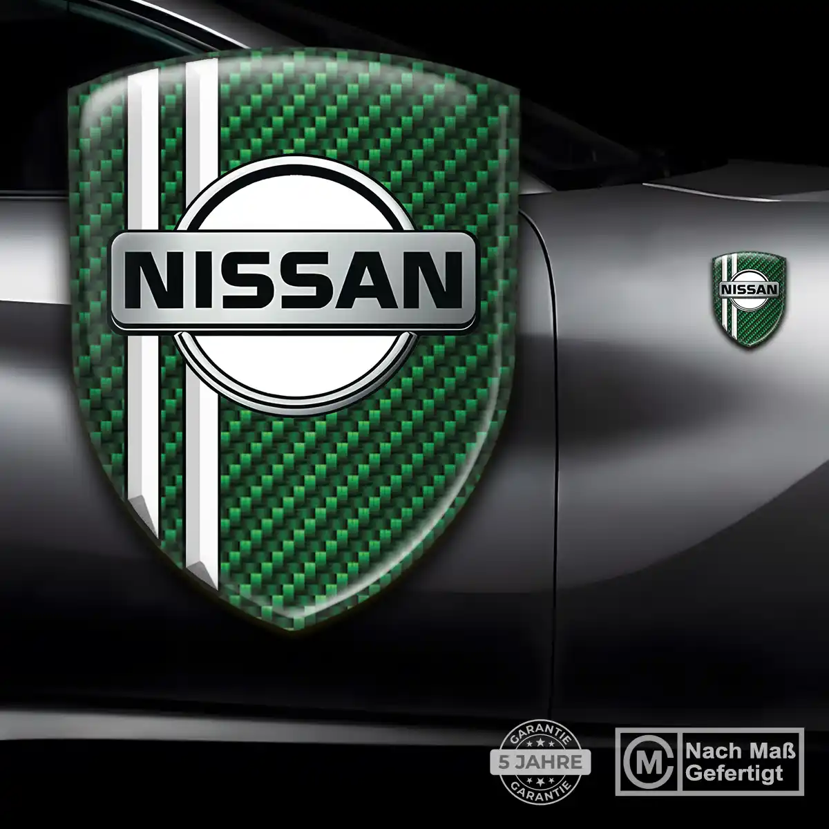 Nissan 3D Gel Aufkleber Embleme Elegantes Design