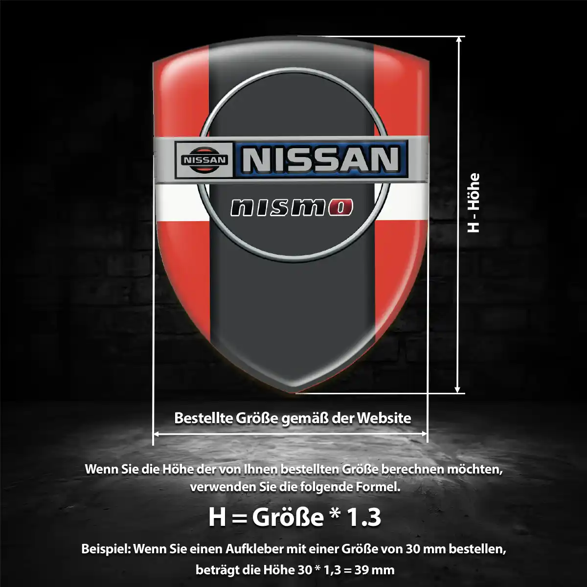 Nissan 3D Gel Aufkleber Embleme Höchste Qualität