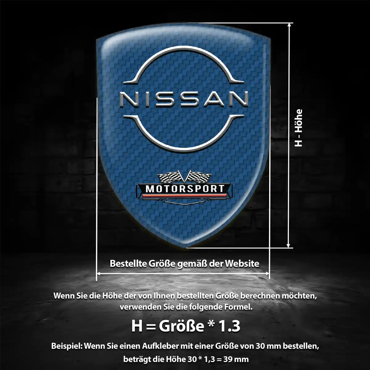 Nissan 3D Gel Aufkleber Embleme Hochwertiges Harz