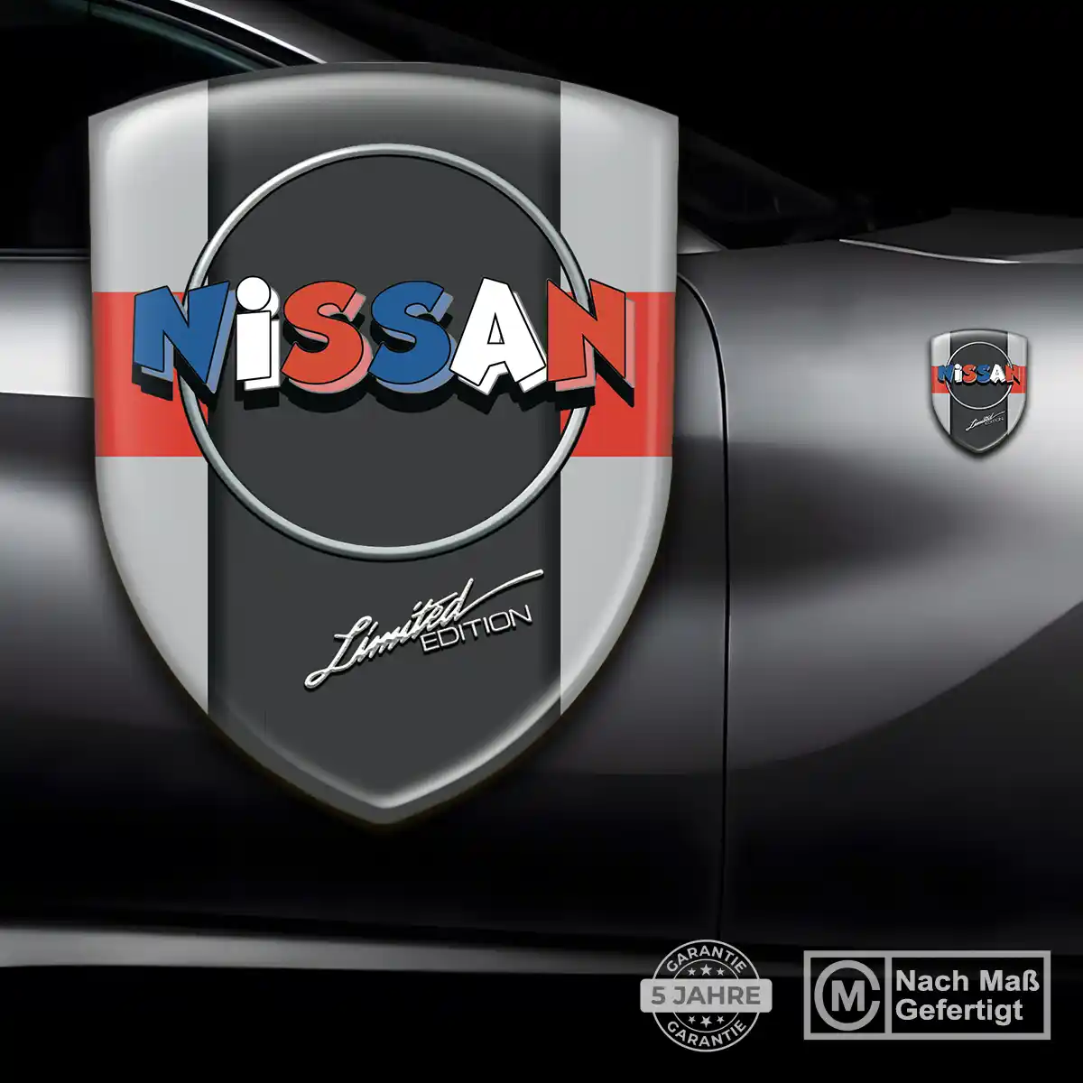 Nissan 3D Gel Aufkleber Embleme Interieurdesign